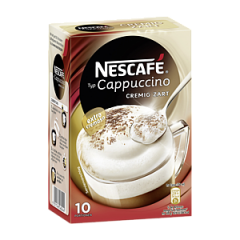 Nescafe Сливочный нежный капучино деликатный растворимом кофе в порционных пакетках 10x14г