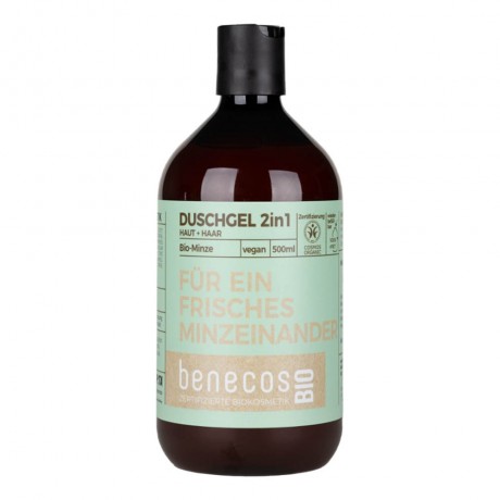 benecos Minze Duschgel 2in1 Haut+Haar  Мята гель для душа 2в1 кожа+волосы