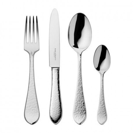Robbe & Berking Robbe & Berking Martele 150 g versilbert Menubesteckset 24-tlg. Robbe &amp; Berking Martele 150 г посеребренный набор столовых приборов, 24 предм.