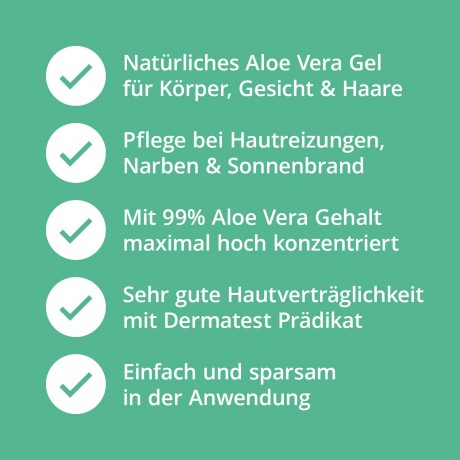 Casida ALOE VERA GEL 99% Pur Haut & Haare  ГЕЛЬ АЛОЭ ВЕРА 99% чистая кожа и волосы