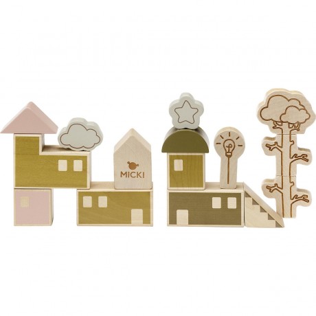 Micki MICKI BAUKLOETZE PREMIUM 23 STK СТРОИТЕЛЬНЫЕ БЛОКИ MICKI PREMIUM 23 ШТ.