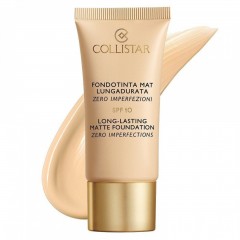 Collistar Long-Lasting Matte Foundation, Коллистар Стойкая матирующая тональная основа SPF 10, №1, 30 мл