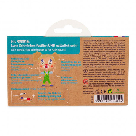 Namaki Schminkset Clown & Harlekin 7.5g  Набор для макияжа Клоун и Арлекин 7.5г