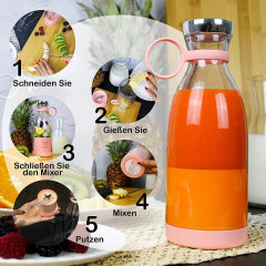 Aoucheni Aoucheni Smoothie-Maker Blender Smoothie Makers,350ml mit USB-Ladegerat  Блендер Aoucheni Smoothie Maker, 350 мл, с зарядным устройством USB