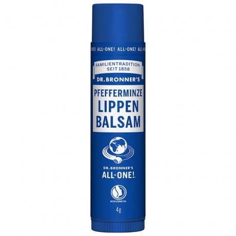 Dr. Bronner's Pfefferminze Lippen Balsam 4g 4 g Мятный бальзам для губ 4г