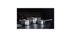 Tefal Tefal Topf-Set Nordica H852S3, O 16cm/20cm/24cm edelstahl, 3-teilig, mit Glas-Siebdeckel  edelstahl Набор кастрюль Tefal Nordica H852S3, O 16см/20см/24см нержавеющая сталь, 3 предмета, со стеклянной крышкой-ситом