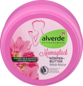 alverde NATURKOSMETIK Mamaglück Körperbutter Wilde Malve Мамино счастье масло для тела Wilde Malve, 200 мл