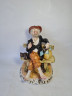 Статуэтка винтажная Capodimonte "Старик на скамейке", фарфор, 27 x 19 см, Италия, 1960-70гг.