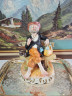 Статуэтка винтажная Capodimonte "Старик на скамейке", фарфор, 27 x 19 см, Италия, 1960-70гг.