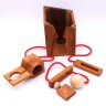 ROMBOL Flaschentresor – Edles Denkspiel aus Holz fur grosse Flaschen Сейф для бутылок — благородная деревянная головоломка для больших бутылок