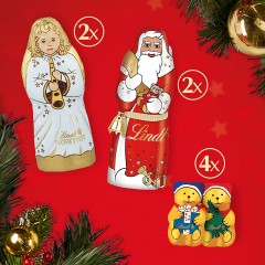 Lindt Parchen Adventskalender Линдт Адвент Календарь 2025 двойной, 2шт x 252г, 48 сладких сюрпризов