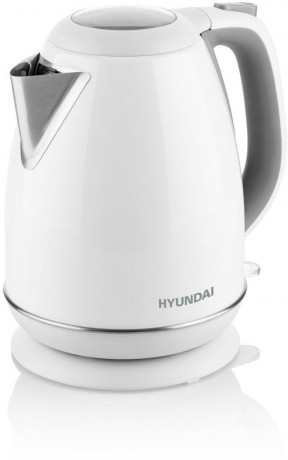 Hyundai Hyundai Wasserkocher VK302W, 1,7 l, 2200 W, Edelstahl, Uberhitzungsschutz, Automatische Abschaltung Чайник Hyundai VK302W, 1,7 л, 2200 Вт, нержавеющая сталь, защита от перегрева, автоотключение