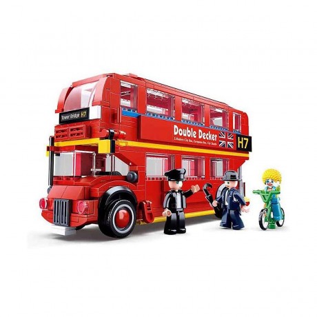 Sluban Klemmbausteine London Doppeldecker Bus (394 Teile) Лондонский двухэтажный автобус (394 детали)