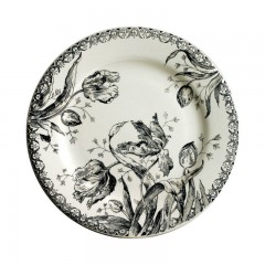 Gien Fayencerie Gien 'Tulipes Noires' Fruhstucksteller 21,8 cm Gien &quot;Tulipes Noires&quot; Тарелка для завтрака 21,8 см