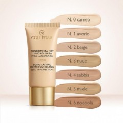 Collistar Long-Lasting Matte Foundation, Коллистар Стойкая матирующая тональная основа SPF 10, №4, 30 мл