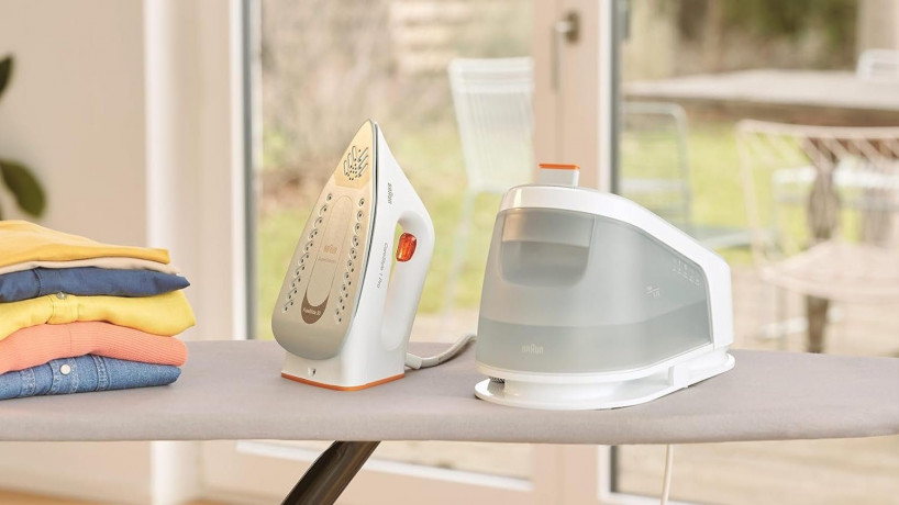 Braun Braun Dampfbugelstation CareStyle, Dampfbugelstation, Bugelstation, Dampfbugeleisen, 1700,00 ml Wassertank, 1,7L Tank abnehmbar, Bugeleisen Dampf, Bugelstationen mit Dampfstation Паровая гладильная станция Braun CareStyle, паровая гладильная станци