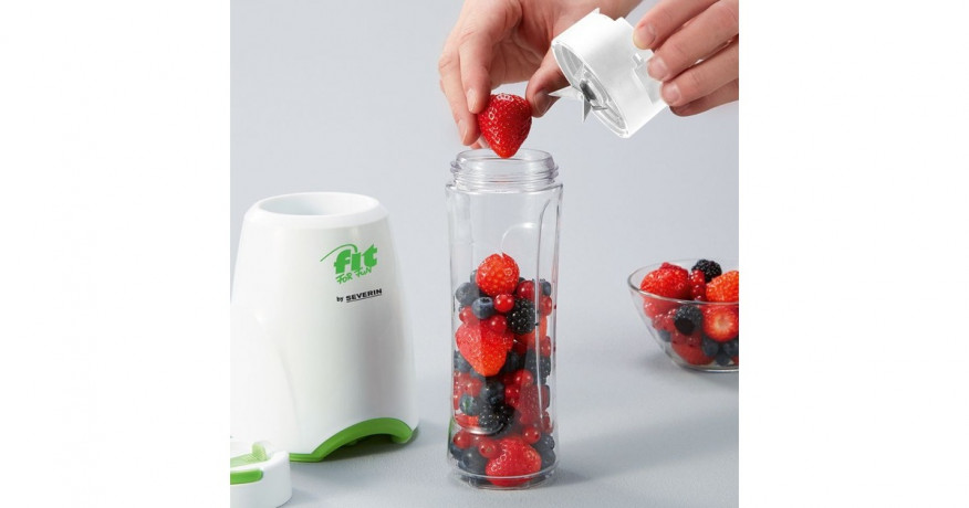 Severin Severin Smoothie Mix & Go SM 3735 , Standmixer weiss/grun  weiss/grun Severin Smoothie Mix &amp; Go SM 3735, миксер белый/зеленый